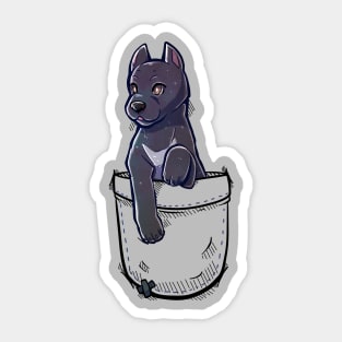 Pocket Cute Cane Corso Dog Sticker